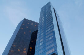 Houten wolkenkrabber